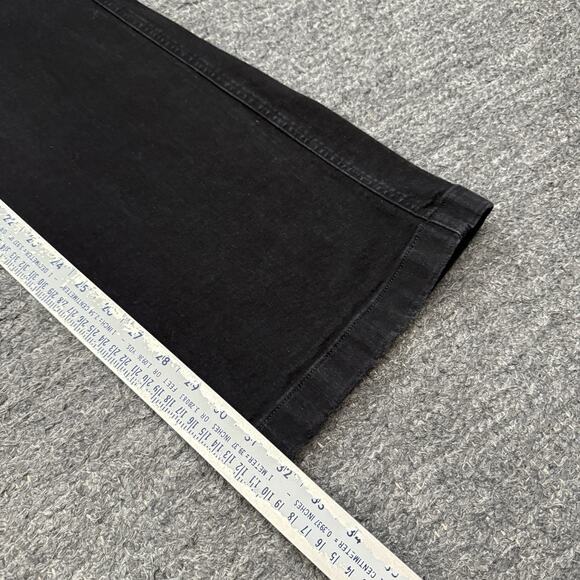 Spanx Flare Jeans Women Medium Black Pull On Stretch Denim Slimming Shaping - Picture 5 of 11